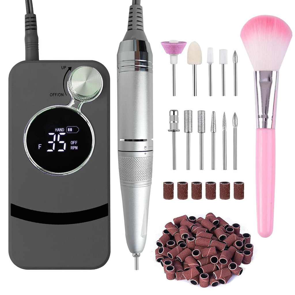 Belovedone Professional Nail Drill — 35000RPM Cordless Nail File for Home Salon