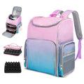 Beloving Nail Polish Organizer Backpack – 60-Bottle Capacity, 2 Removable Cases, UV Lamp Slot