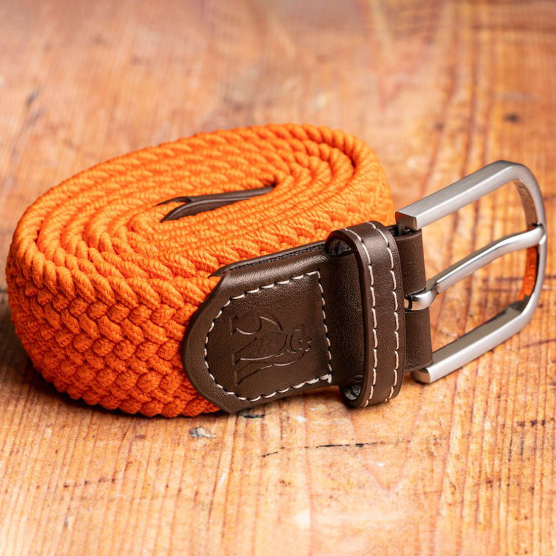 Woven Belt - Tangerine Orange