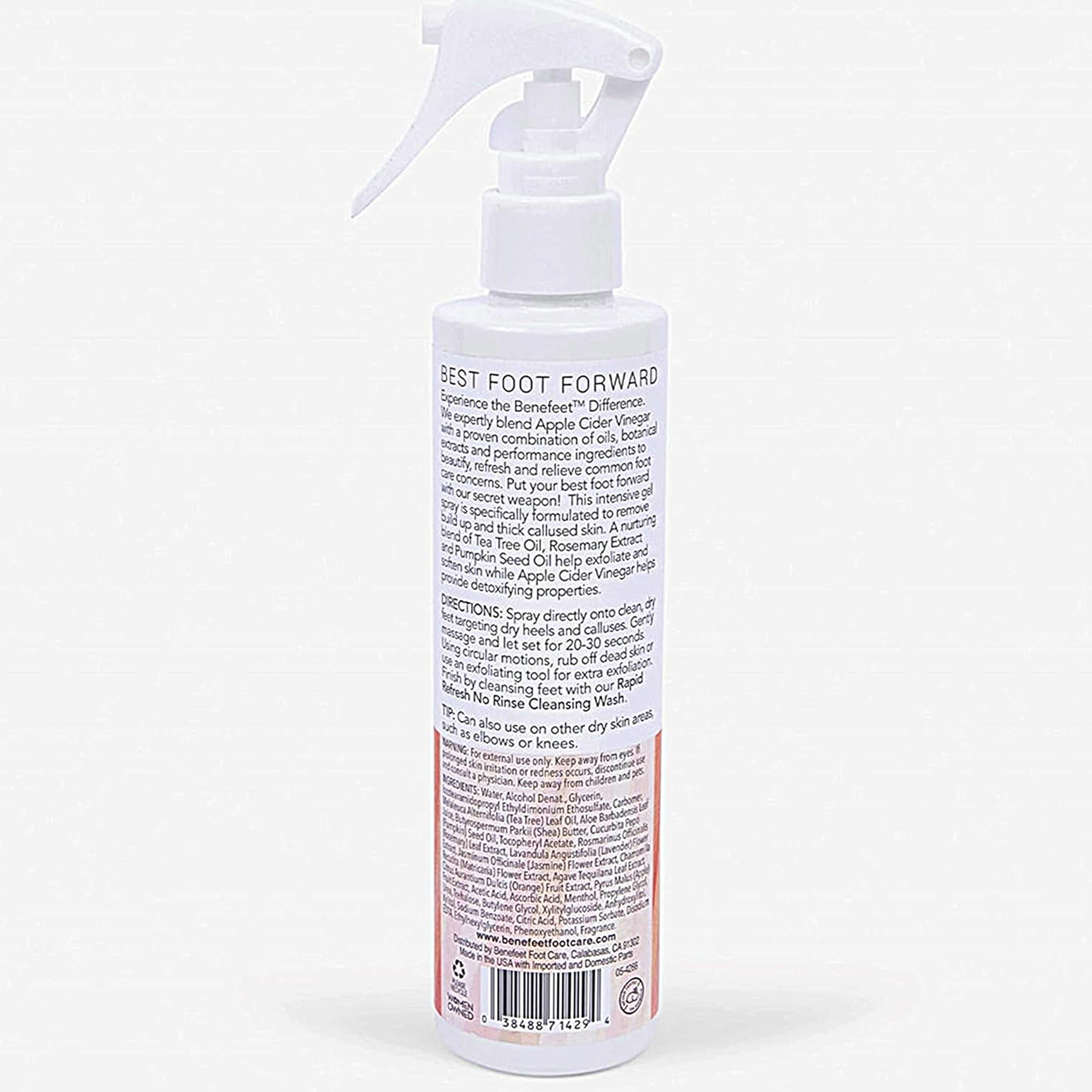 Benefeet Best Foot Forward Peeling Spray - 2 Pack for Smoother Feet