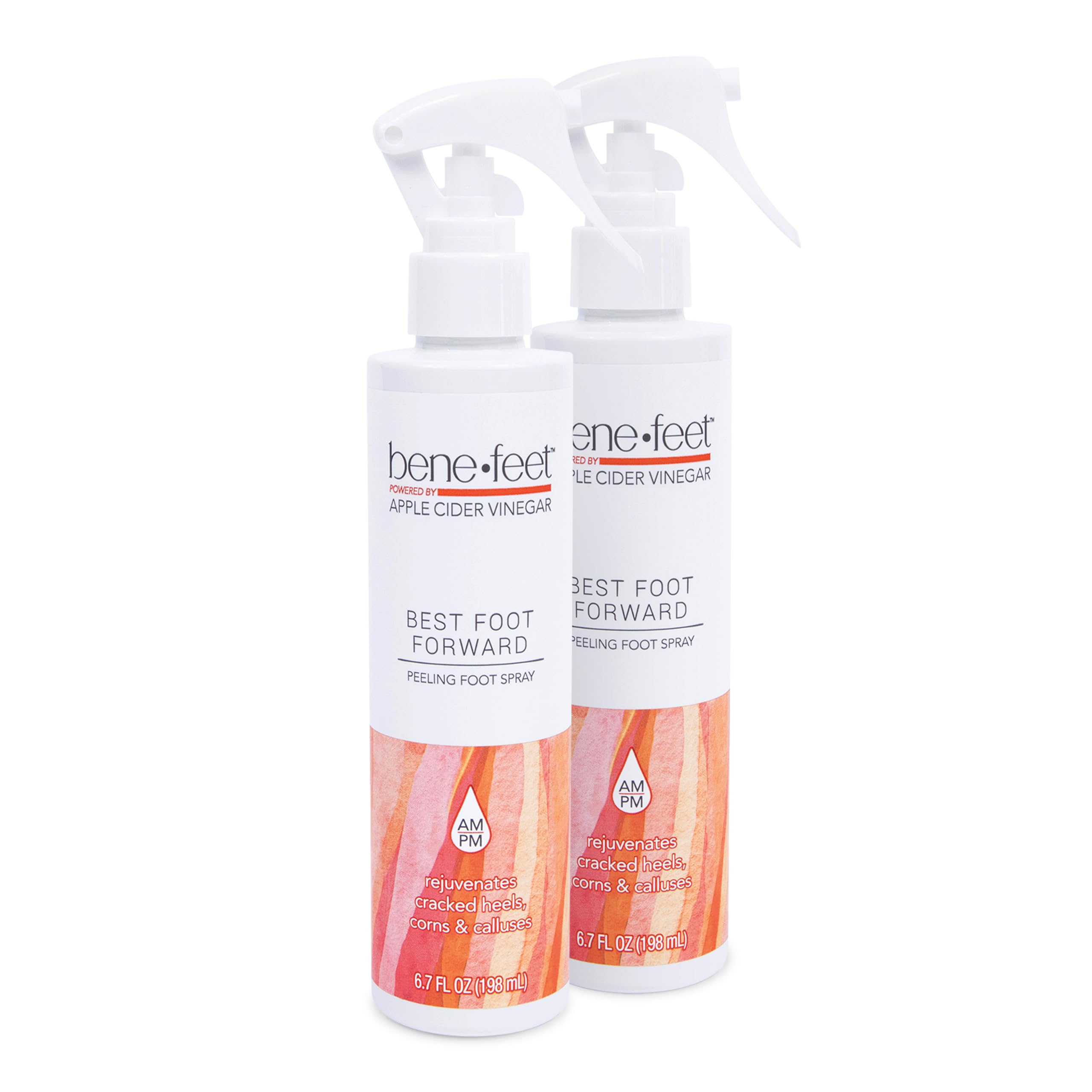 Benefeet Best Foot Forward Peeling Spray - 2 Pack for Smoother Feet