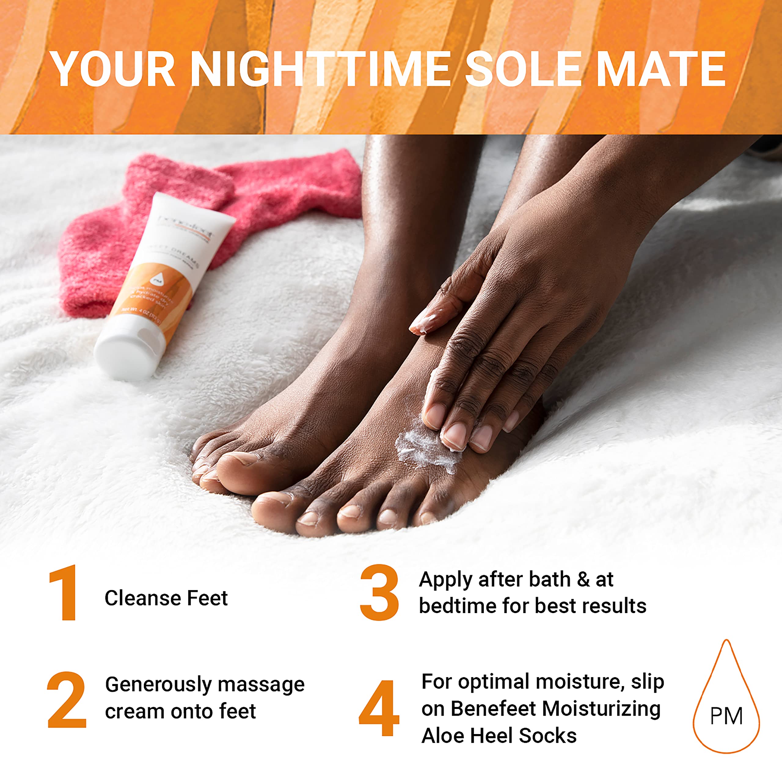 Benefeet Sweet Dreams Overnight Foot Repair – Detox, Hydrate & Soften Dry Feet (4oz)