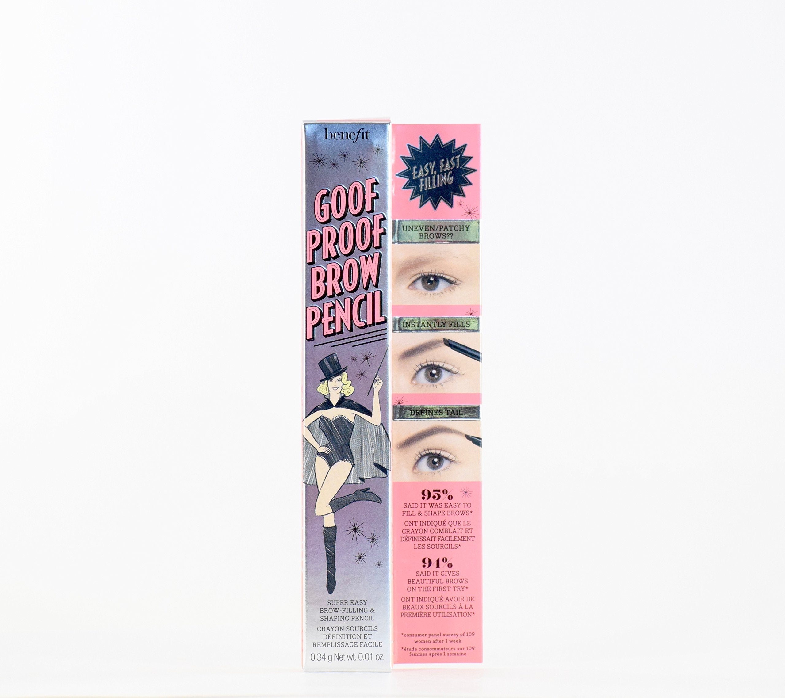 Benefit Goof Proof Brow Pencil – Super Easy Brow Shaping & Filling, Shade 2