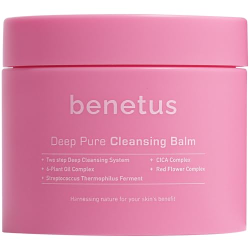 Benetus Deep Pure Cleansing Balm — Gentle Makeup Remover for Heavy Makeup, Waterproof Formulas & SPF