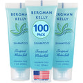 BERGMAN KELLY Travel Size Hotel Shampoo – 1oz x100 Bulk, Tropical Waterfall Scent for Guest Hospitality