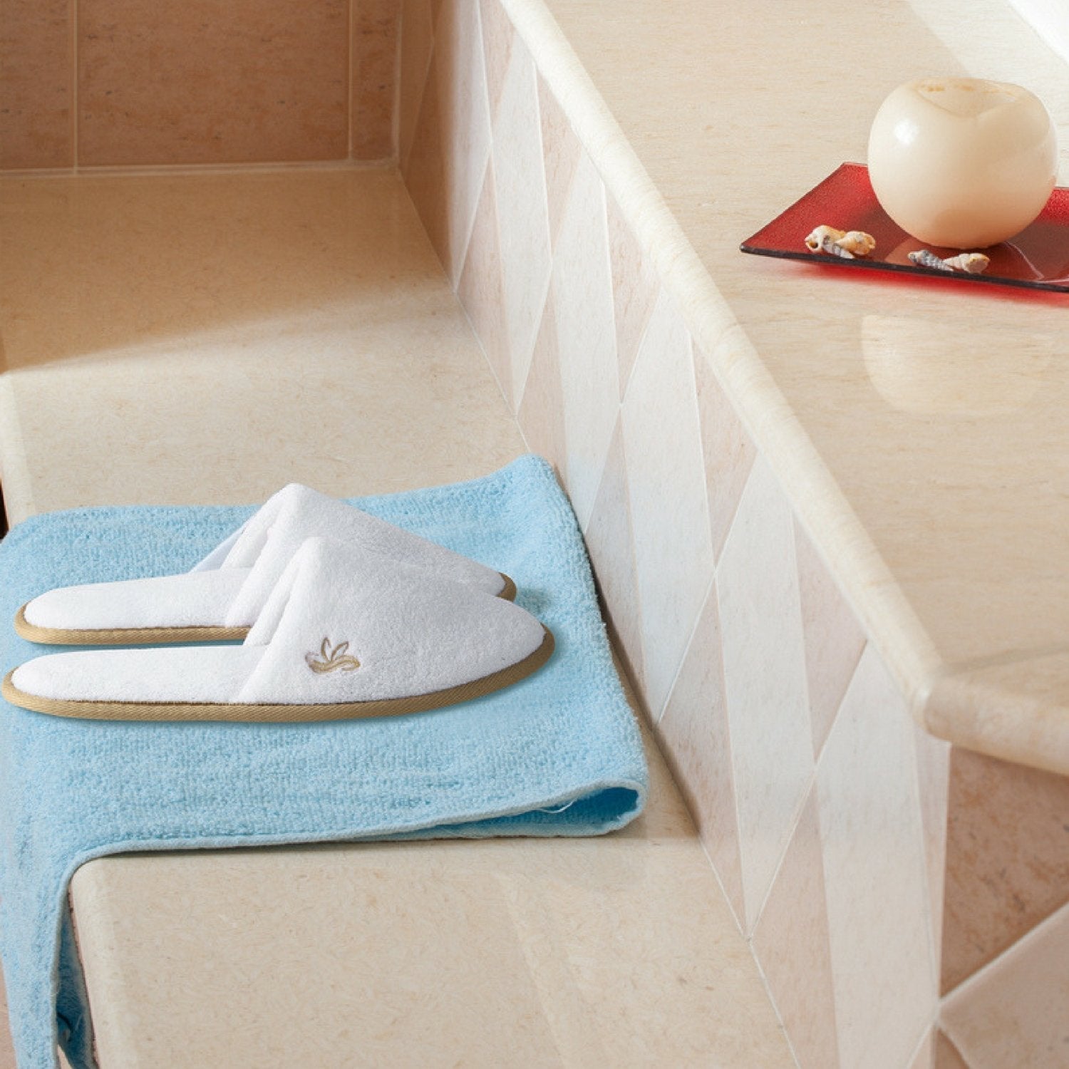 BERGMAN KELLY Spa Slippers – Disposable Indoor Closed-Toe House Shoes for Hotels, Travel & Weddings
