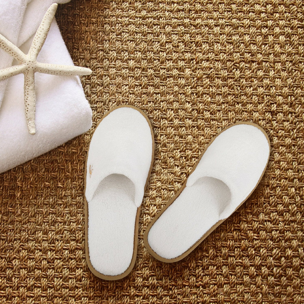 BERGMAN KELLY Spa Slippers – Disposable Indoor Closed-Toe House Shoes for Hotels, Travel & Weddings