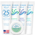 BERGMAN KELLY Hotel Toiletries Bundle – White Tea, 1oz Each, 125 Pieces (5-Piece Set)