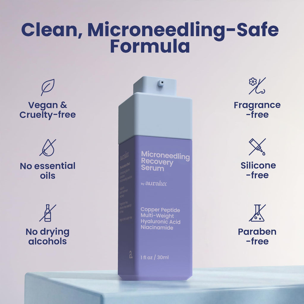 Berkland Auralux Microneedling Serum – Glide + Recovery in One Step for Dermarollers & Devices