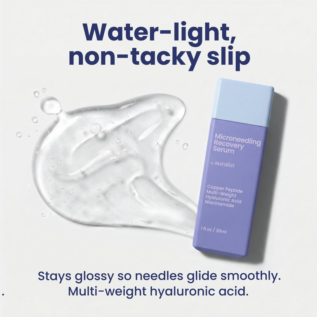 Berkland Auralux Microneedling Serum – Glide + Recovery in One Step for Dermarollers & Devices