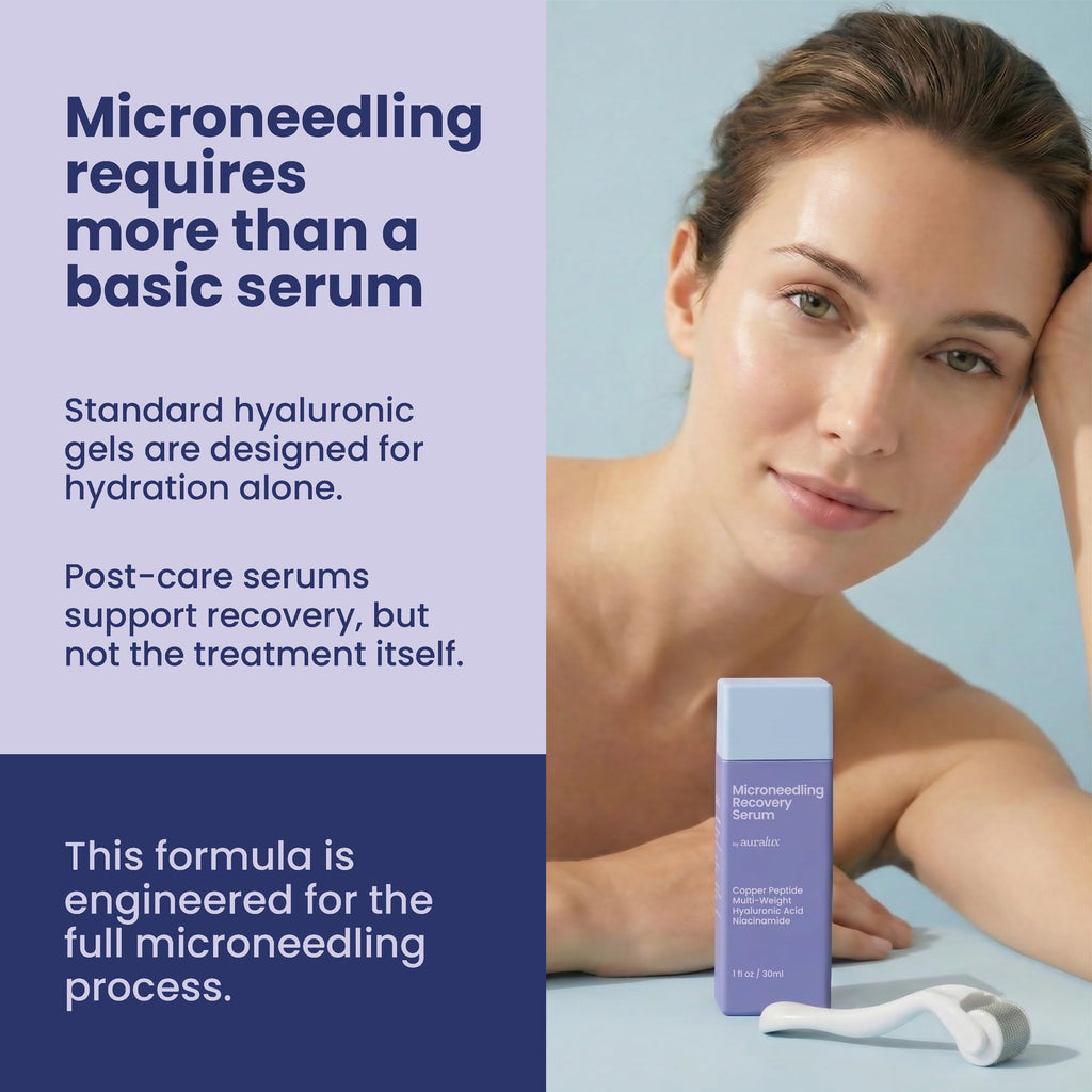 Berkland Auralux Microneedling Serum – Glide + Recovery in One Step for Dermarollers & Devices