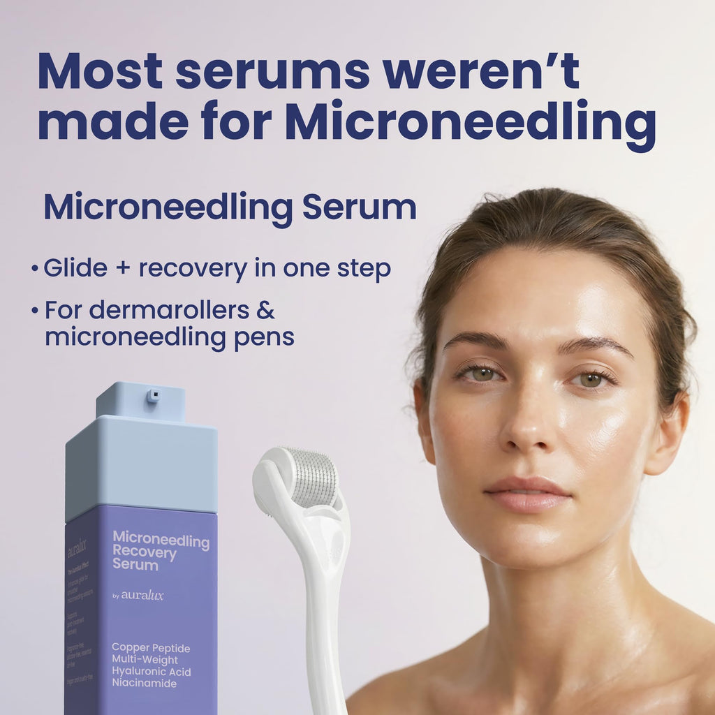 Berkland Auralux Microneedling Serum – Glide + Recovery in One Step for Dermarollers & Devices