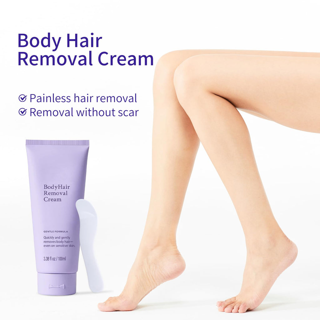 Bership 2-Piece Hair Removal Cream for Sensitive Skin – Gentle Depilatory Formula for Legs, Arms & Bikini
