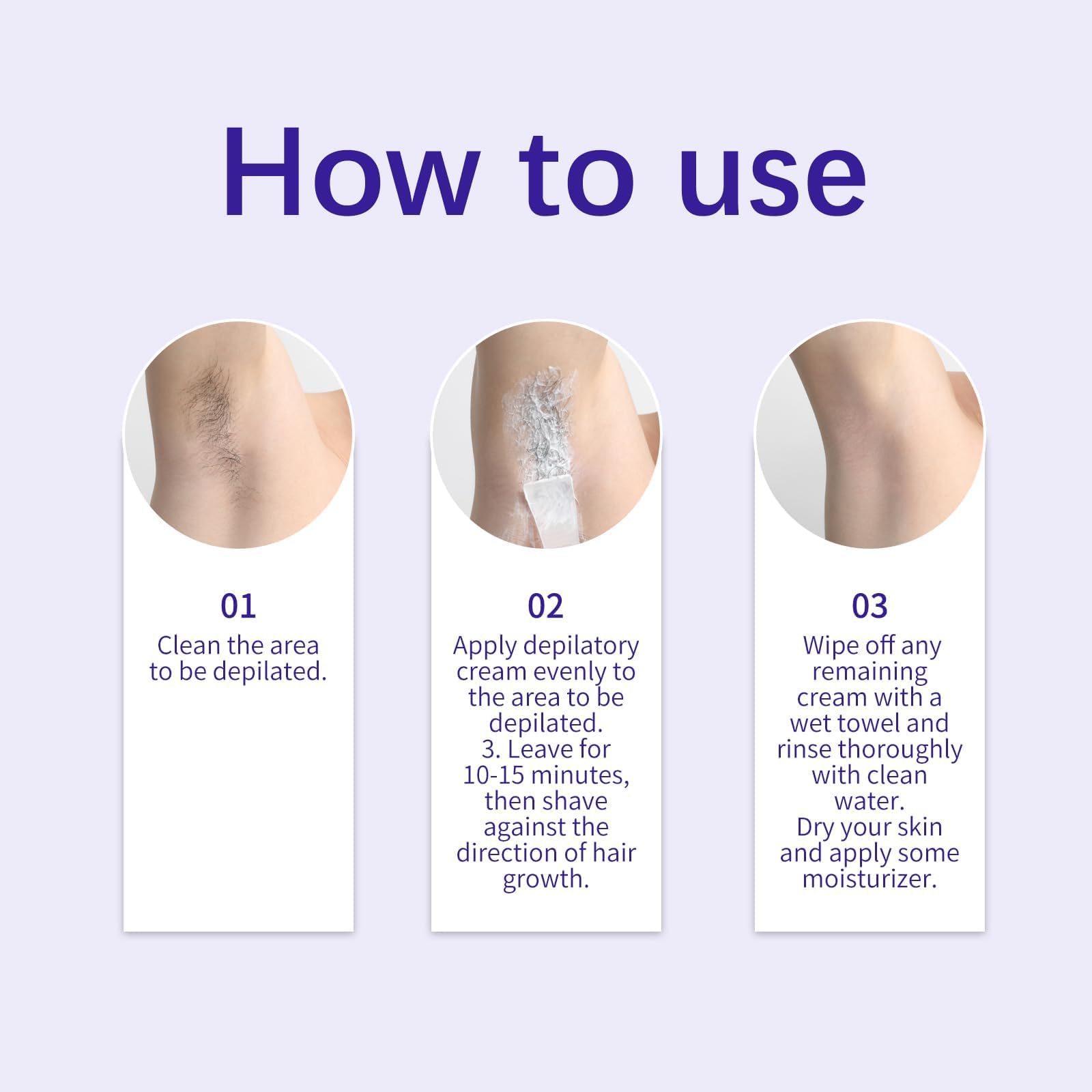 Bership 2pc Hair Removal Cream – Gentle for Sensitive Skin (Legs, Arms, Bikini)