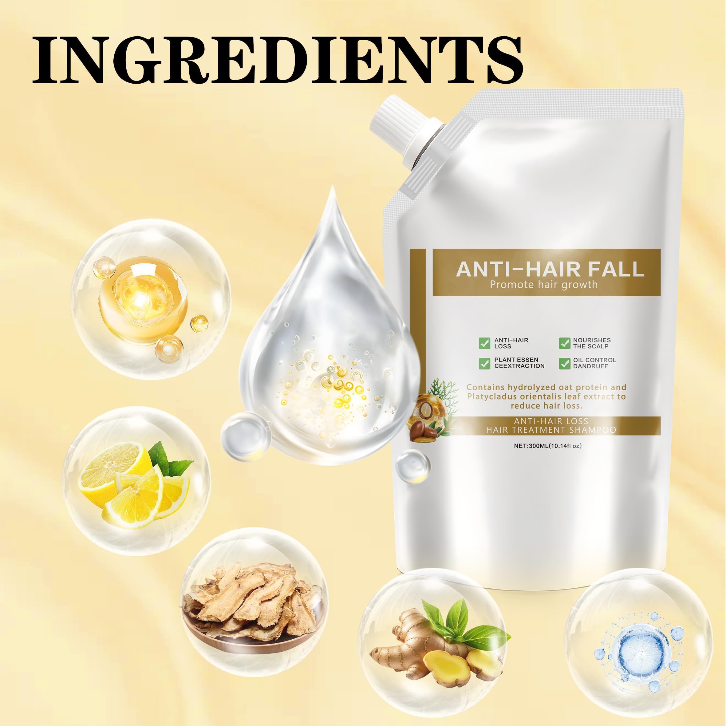 Bership Anti-Hair Loss Shampoo for Women – Botanical Care, All Hair Types, 2 x 200ml