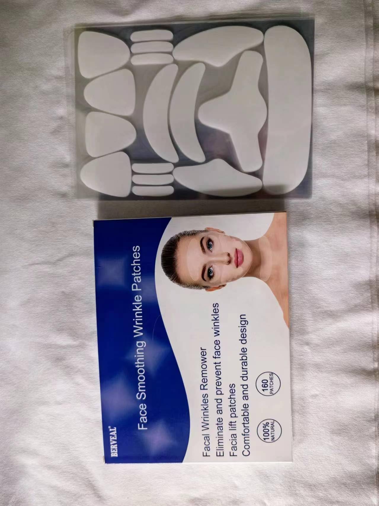 BERVEAL Face Wrinkle Patches - 160 Patches for Overnight Smoothing of Eye, Forehead & Mouth