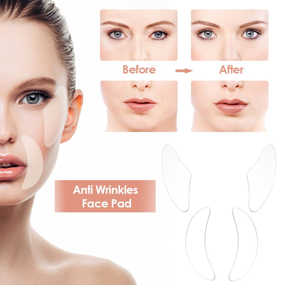 BERVEAL Face Wrinkle Patches - 160 Patches for Overnight Smoothing of Eye, Forehead & Mouth
