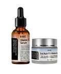 BERVEAL Vitamin C Facial Serum & Snail Mucin 92% Moisturizer – Hydrating Gel Cream, 1.01 oz