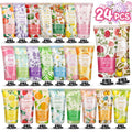 BESNEL 24-Pack Hand Cream Gift Set – 12 Fragrances, Travel-Size Lotions