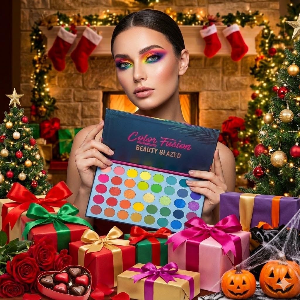 BestLand 39-Color Rainbow Eyeshadow Palette – Matte & Metallic Shades