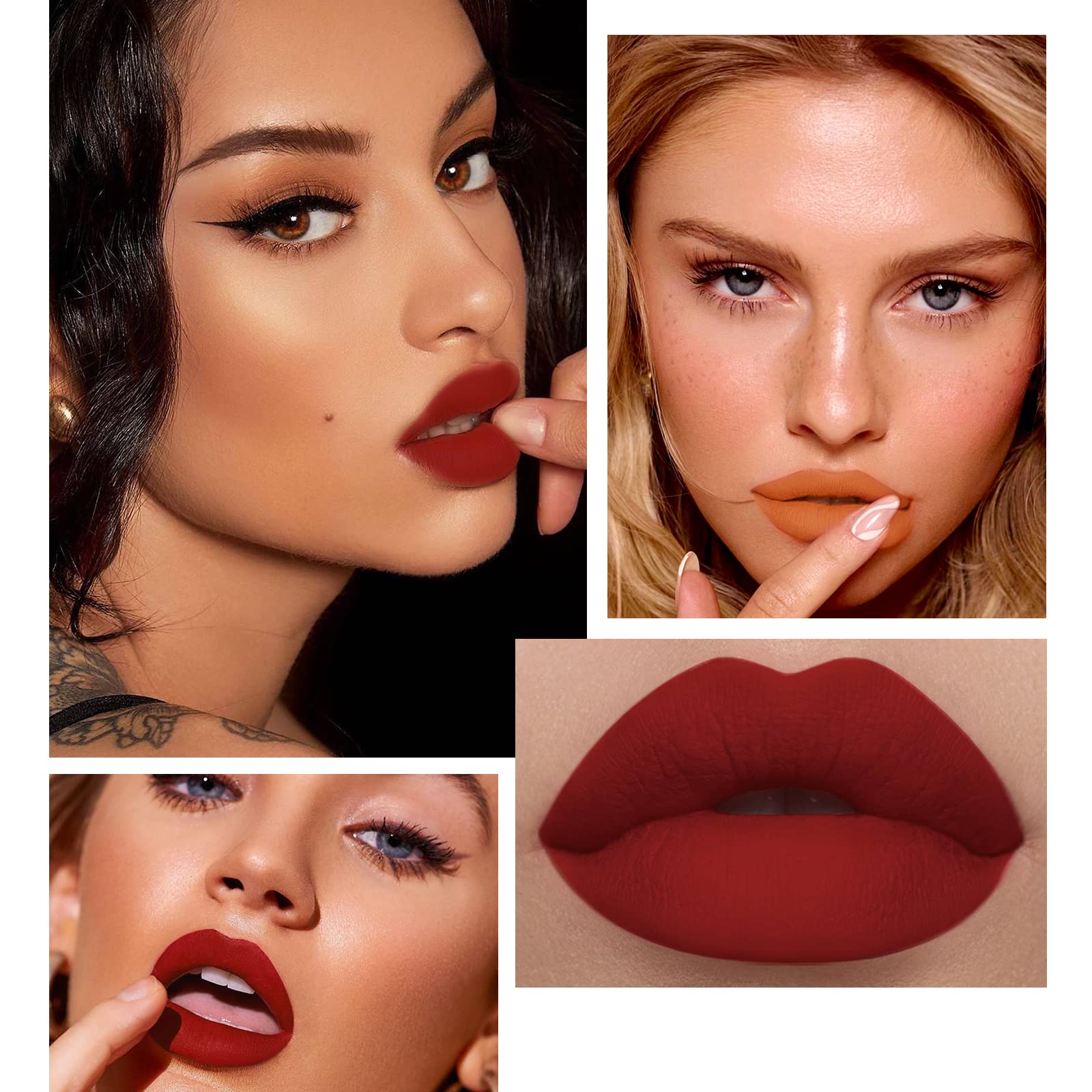 BestLand 12Pcs Matte Lipstick Kit – Nude to Red, Waterproof & Long-Lasting
