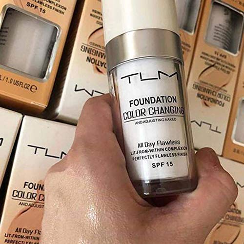 BestLand 2PCS TLM Colour Changing Foundation – Flawless Coverage, Lightweight, SPF15, Hydrating BB Cream Base