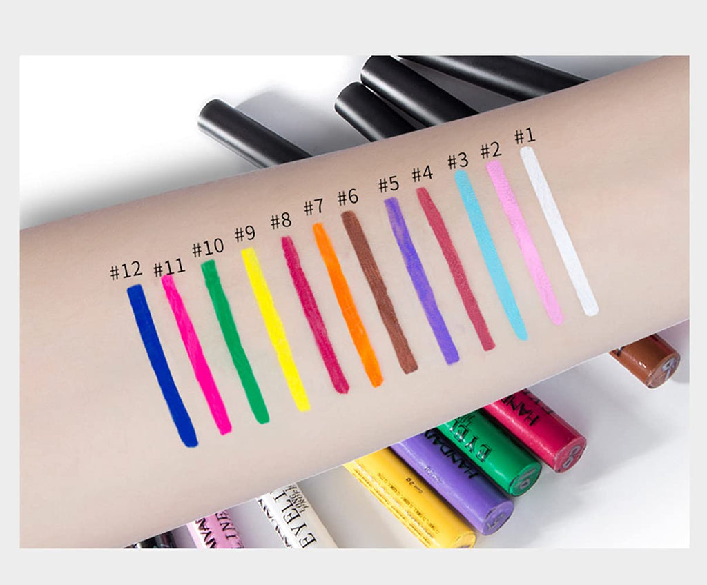 BestLand 12 Colors Matte Liquid Eyeliner Set – Waterproof and Long-Lasting