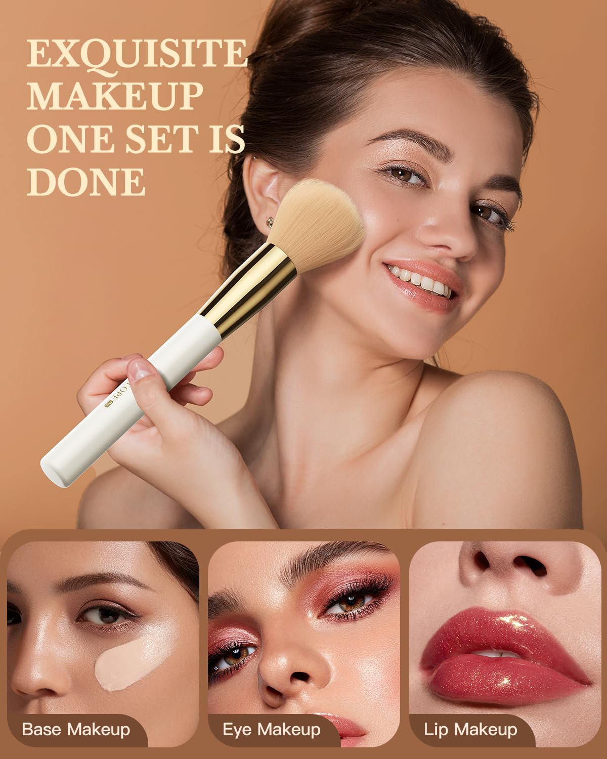 BESTOPE PRO Makeup Brushes Set - 18 Pcs, Double-Ended, Case Included