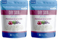 Dry Skin Bath Salt 32 oz – Better Bath Better Body, Epsom Salt with Geranium & Lavender Oils, Vitamin C (2-Pack) BPA-Free Pouch
