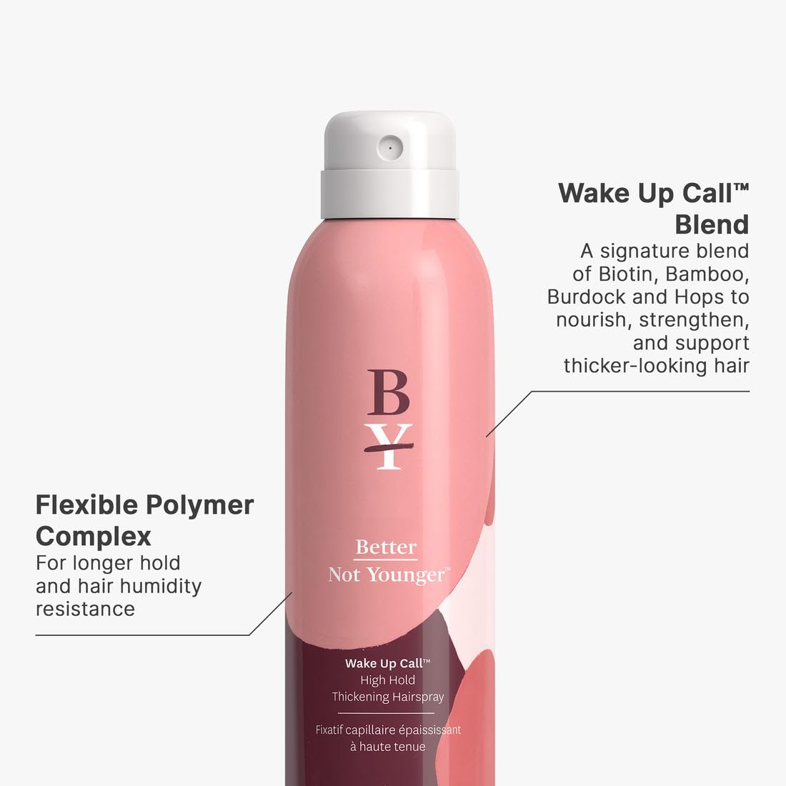 Better Not Younger Volume Styling Bundle: Wake Up Call High Hold Thickening Spray 6 fl oz & Lift Me Up Thickening Spray 6 fl oz