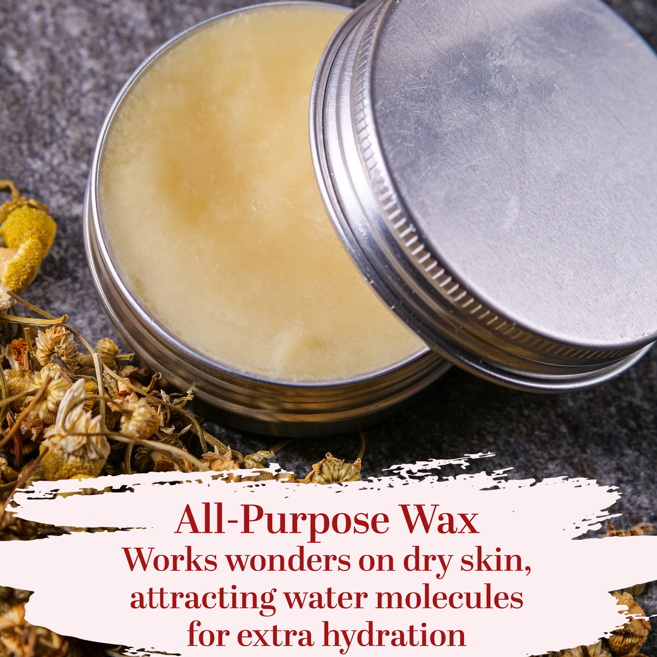 Better Shea Butter Beeswax Bar – 1 lb Raw Wax for Candle Making, Lotion & Lip Balms