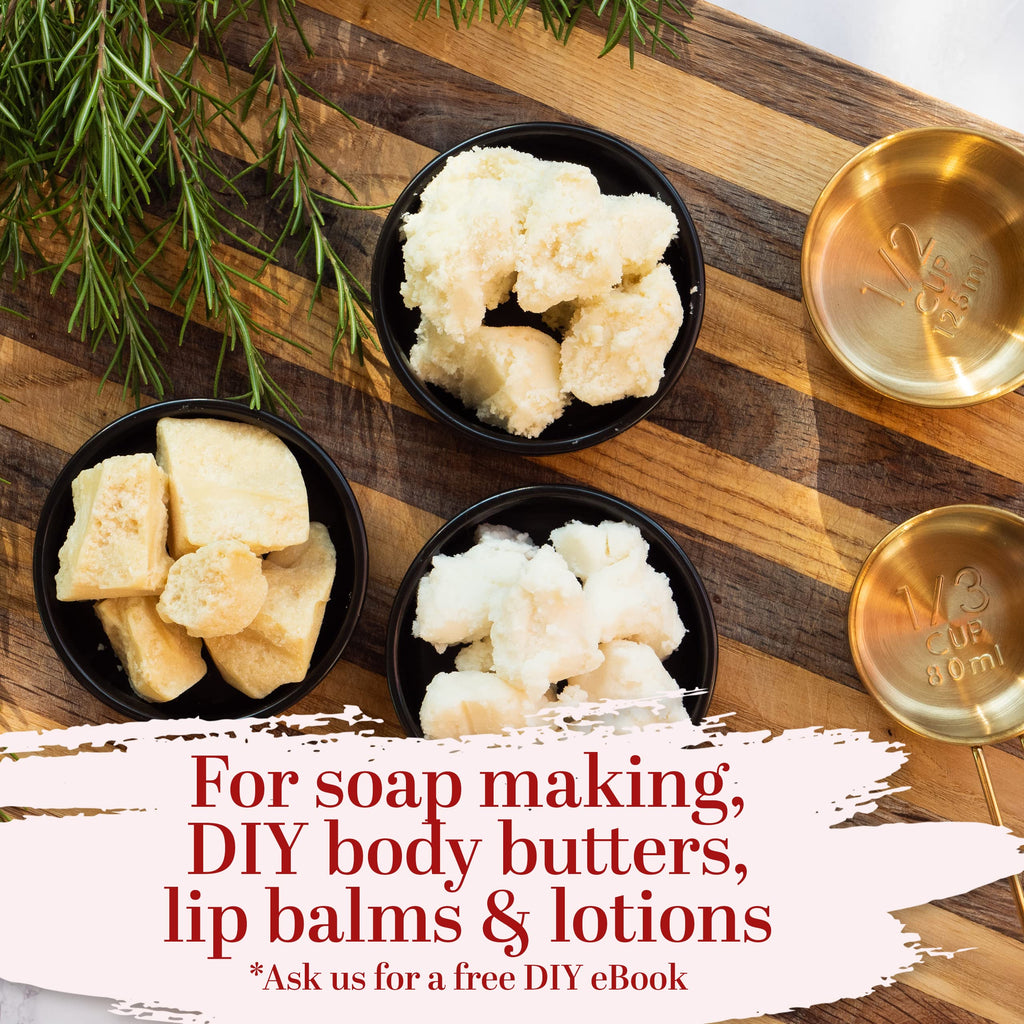 Better Shea Butter Set — Raw Shea, Mango & Cocoa Butters for DIY Skincare | 3 Jars, 8 oz Each (24 oz Total)