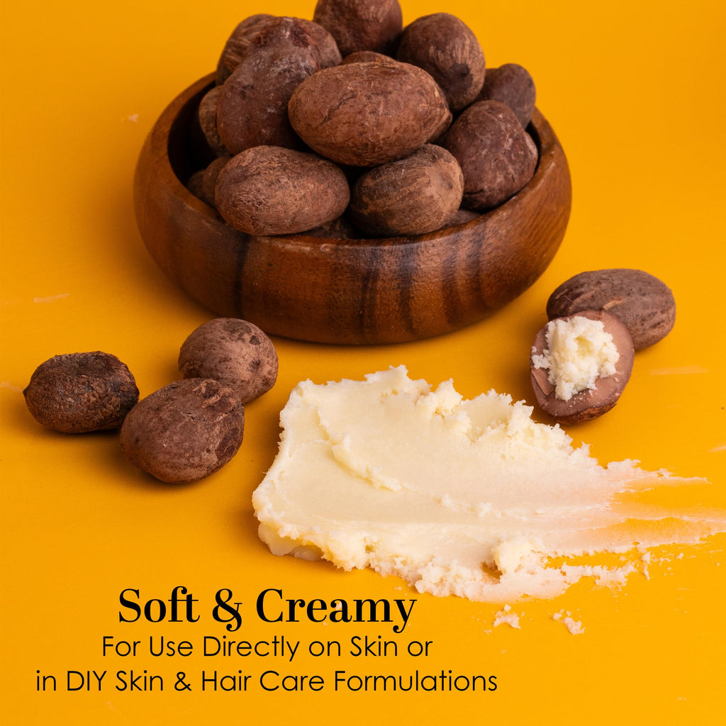 Better Shea Butter Raw Shea Butter – 100% Pure African, Unrefined Moisturizer for Hair & Skin | Smoky Scent | 8 oz Jar