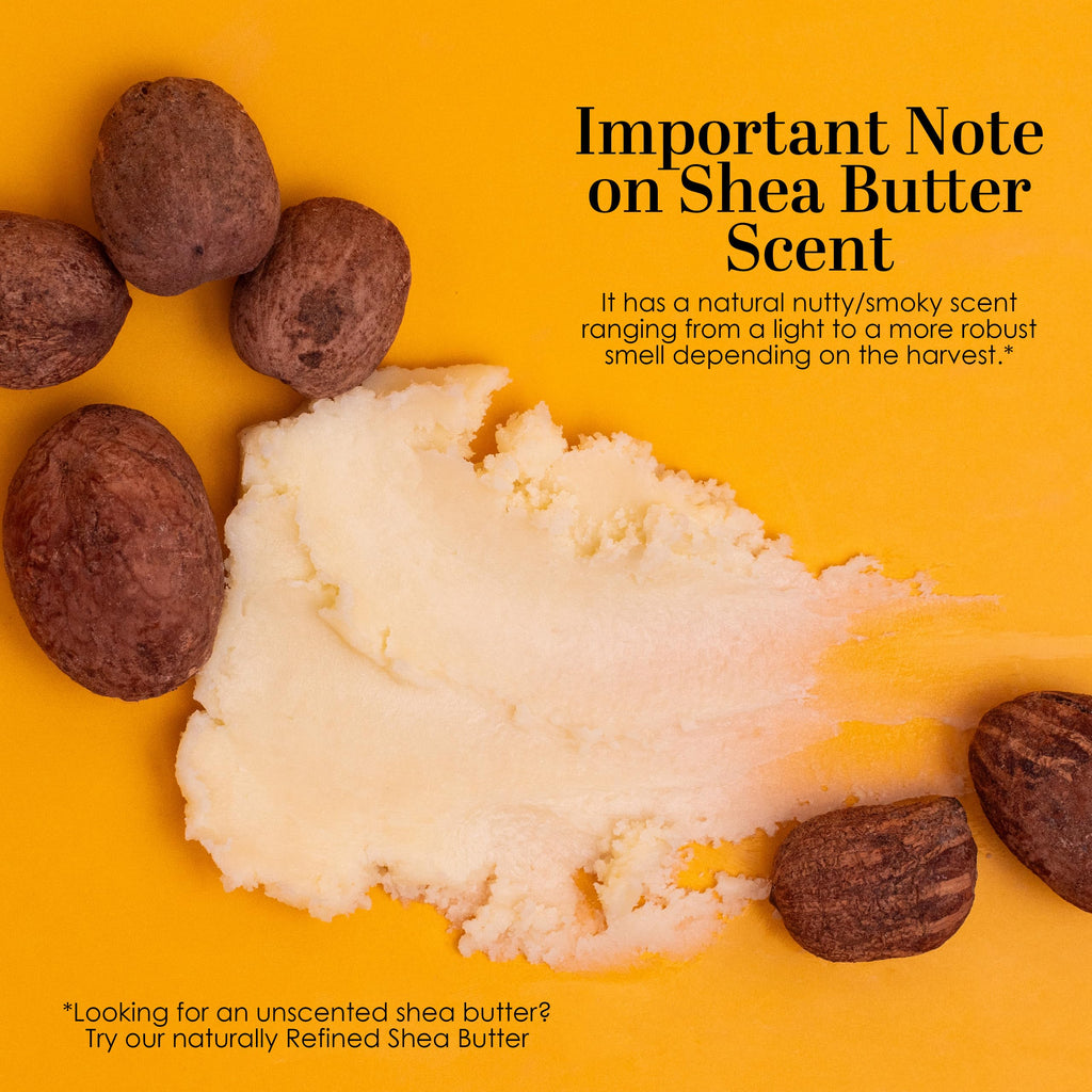Better Shea Butter Raw Shea Butter – 100% Pure African, Unrefined Moisturizer for Hair & Skin | Smoky Scent | 8 oz Jar