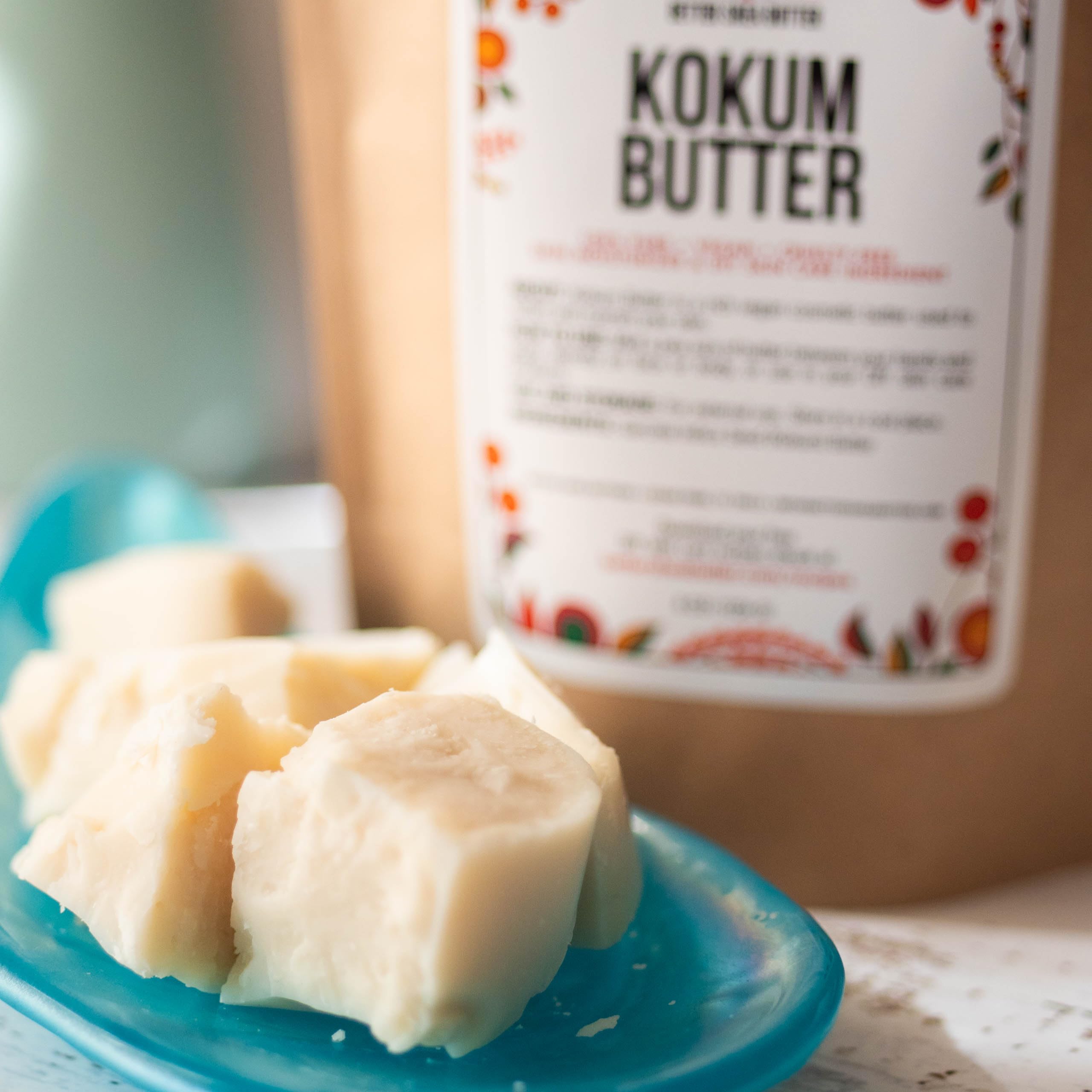 Better Shea Butter Raw Kokum Butter Unrefined – Unscented 1 lb Block for DIY Skincare