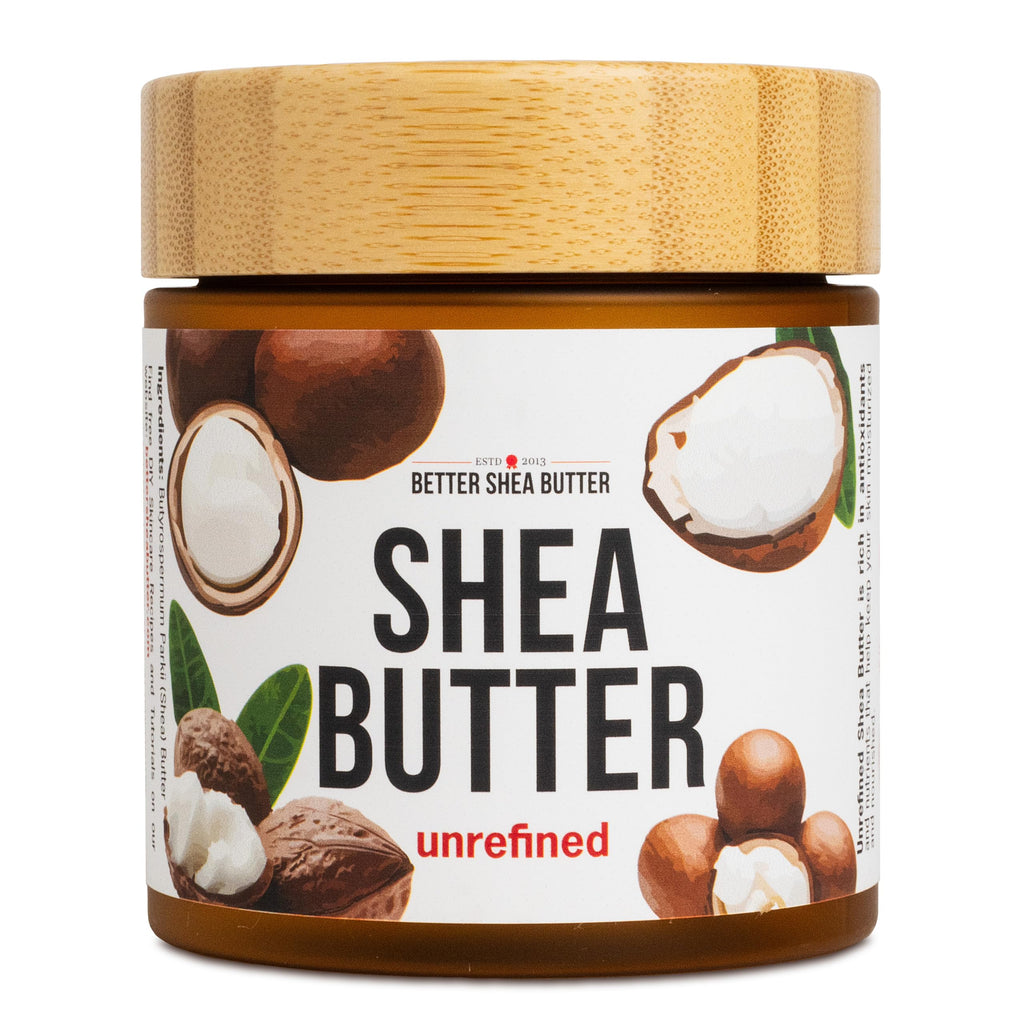 Better Shea Butter Raw Shea Butter – 100% Pure African, Unrefined Moisturizer for Hair & Skin | Smoky Scent | 8 oz Jar