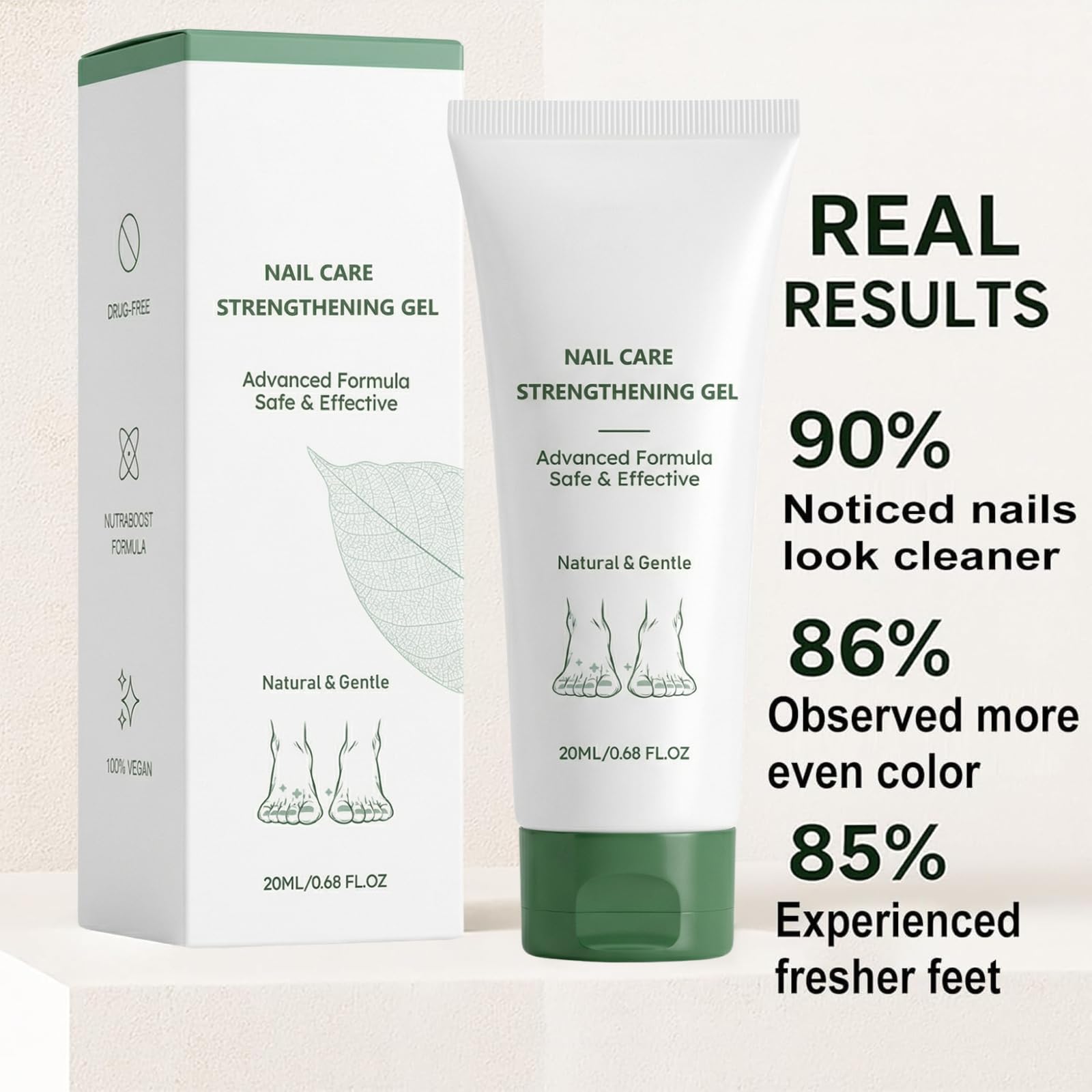Beuifvo Nail Fungus Treatment Gel – Natural Nail Repair & Growth Serum (2pcs)