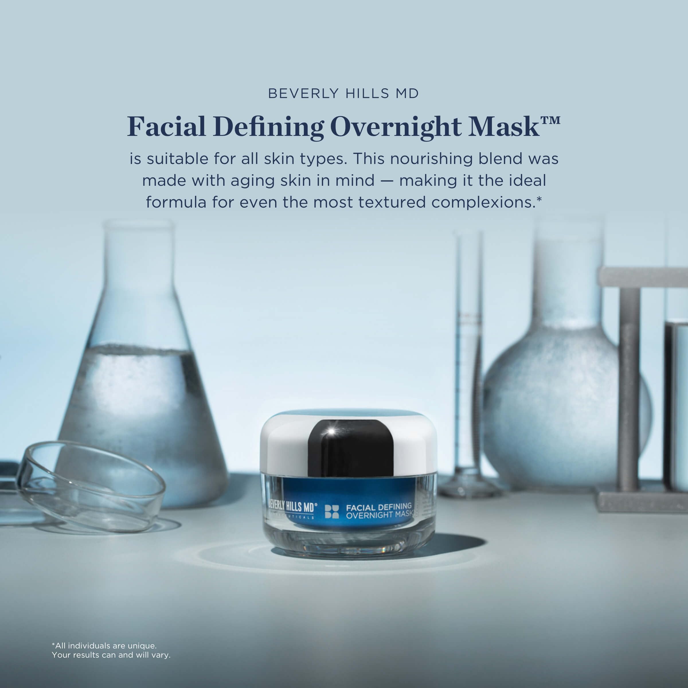 Beverly Hills MD Facial Defining Overnight Mask – Nightly Cream for Defined, Plump, Smooth Skin