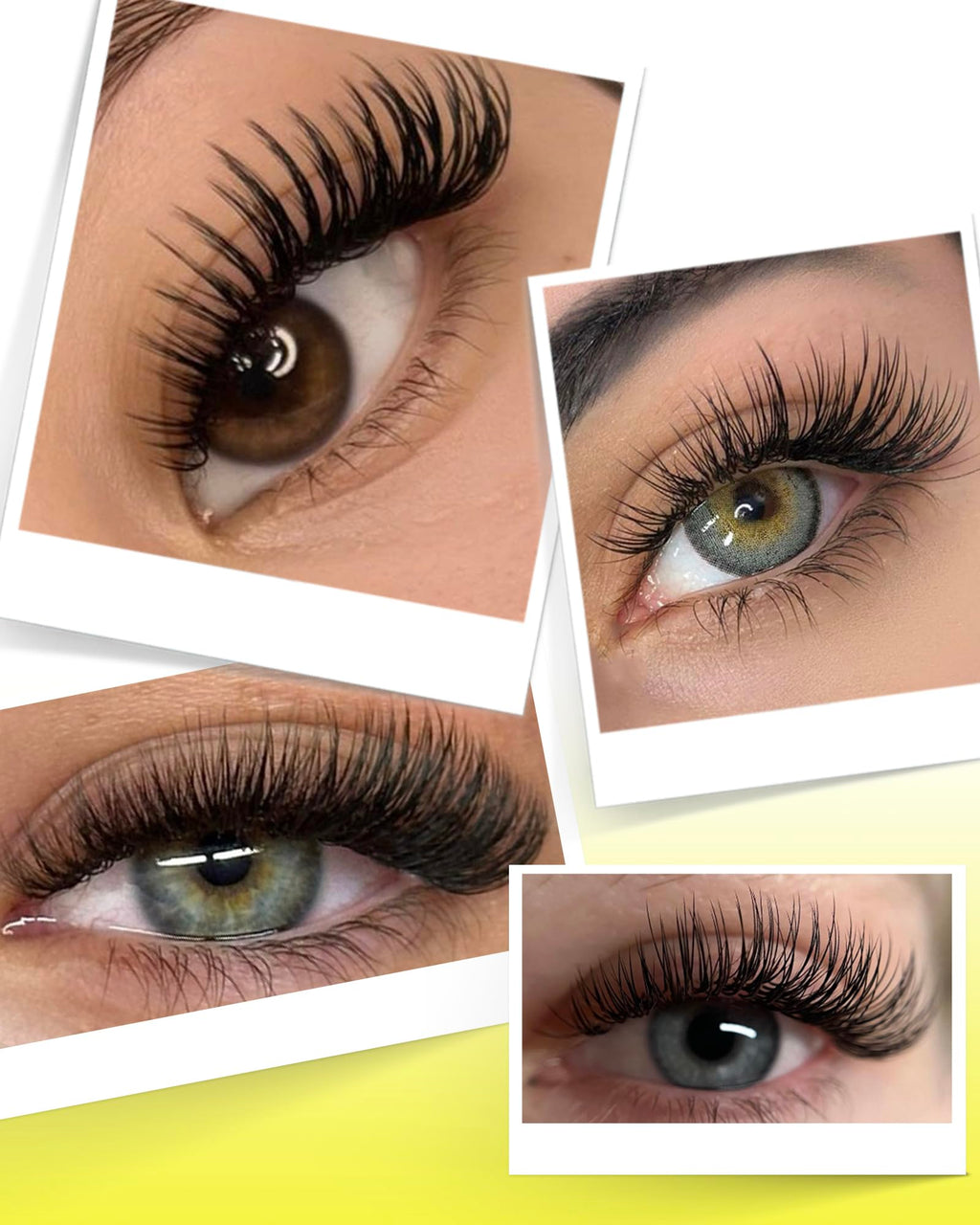 BEYELIAN Classic Volume Lash Extensions - CD+ Curl, 7-15mm, 0.03-0.20mm Thickness, Matte Black