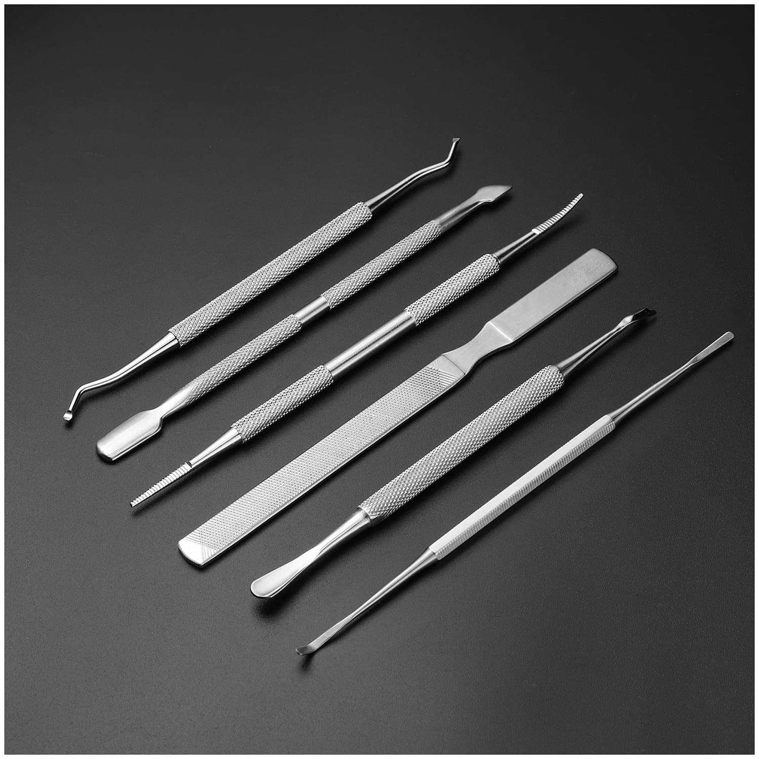 BEZOX Ingrown Toenail Removal Kit – Stainless Steel Pedicure Tools, 6-Piece Nail Correction Set