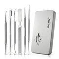 BEZOX Ingrown Toenail Removal Kit – Stainless Steel Pedicure Tools, 6-Piece Nail Correction Set
