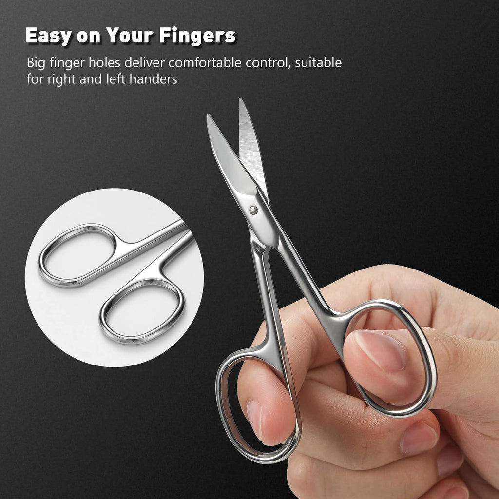 BEZOX Nail Scissors – Sharp Curved Blade, Ergonomic Nail Trimmer