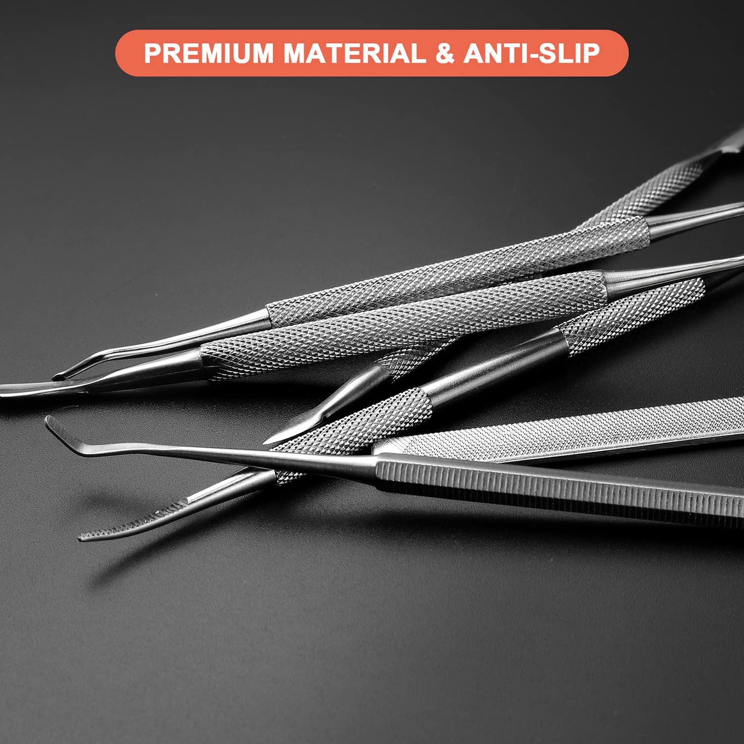 BEZOX Ingrown Toenail Removal Kit – Stainless Steel Pedicure Tools, 6-Piece Nail Correction Set