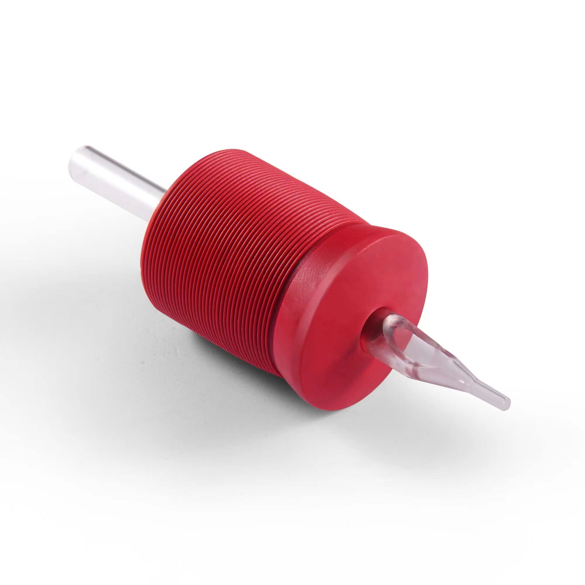 BEZTAT 1.25 Inch Ultra Premium Red Soft Silicone Grip Kit – 15 Pack with Disposable Tubes & Tips (3RT)