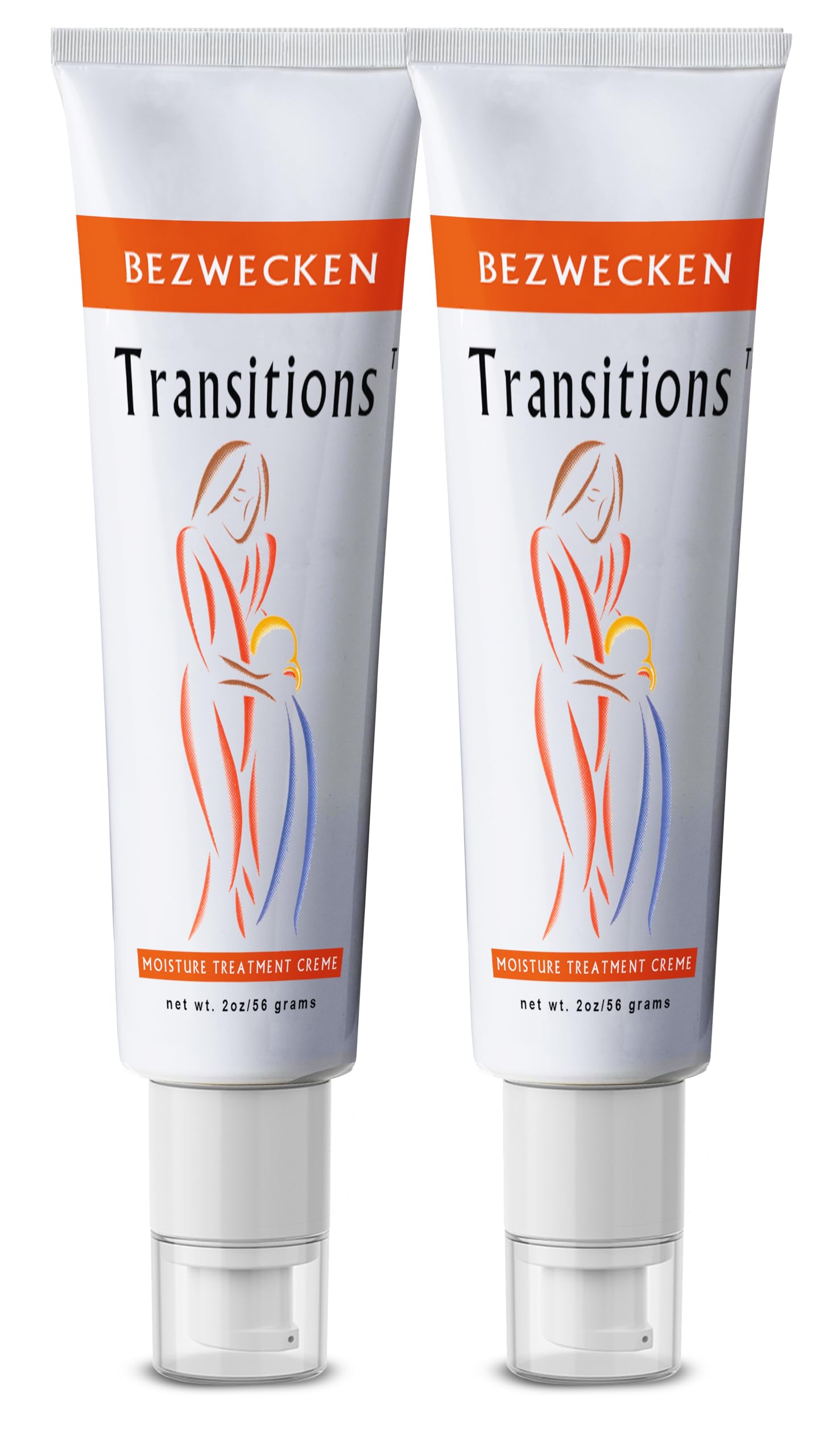 Bezwecken Transitions 2oz Creme – Topical Wrinkle Treatment for Face & Neck | Paraben Free, 60-Day Supply (2-Pack)