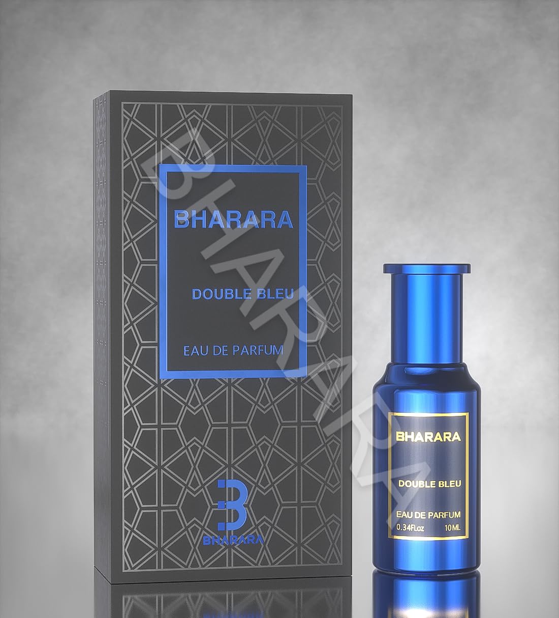 B Bharara Double Bleu Mini 10ml EDP – Unisex Citrus-Spice Fragrance