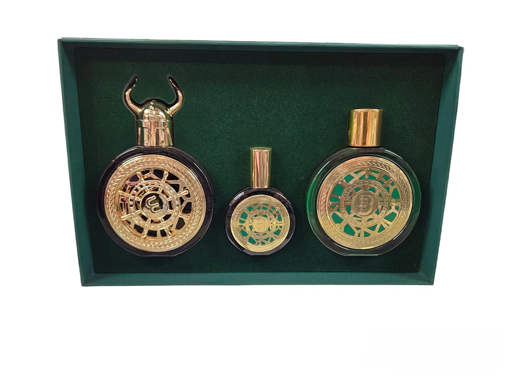 Bharara Viking Dubai Gift Set – Parfum 100ml, Mini 30ml, and Body Lotion 180ml