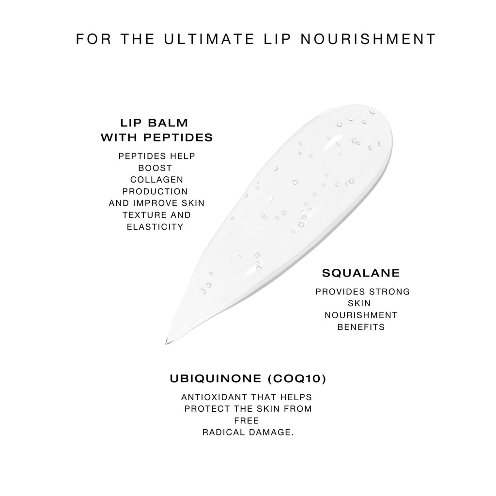 Biba De Sousa Lip Treatment – Moisturizing Lip Balm with Peptides, Amino Acids & Squalane (0.25 oz) | Clear & Unscented