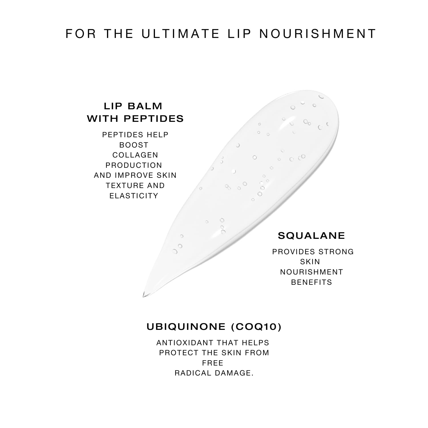 Biba De Sousa Lip Treatment – Moisturizing Lip Balm with Peptides, Amino Acids & Squalane (0.25 oz) | Clear & Unscented