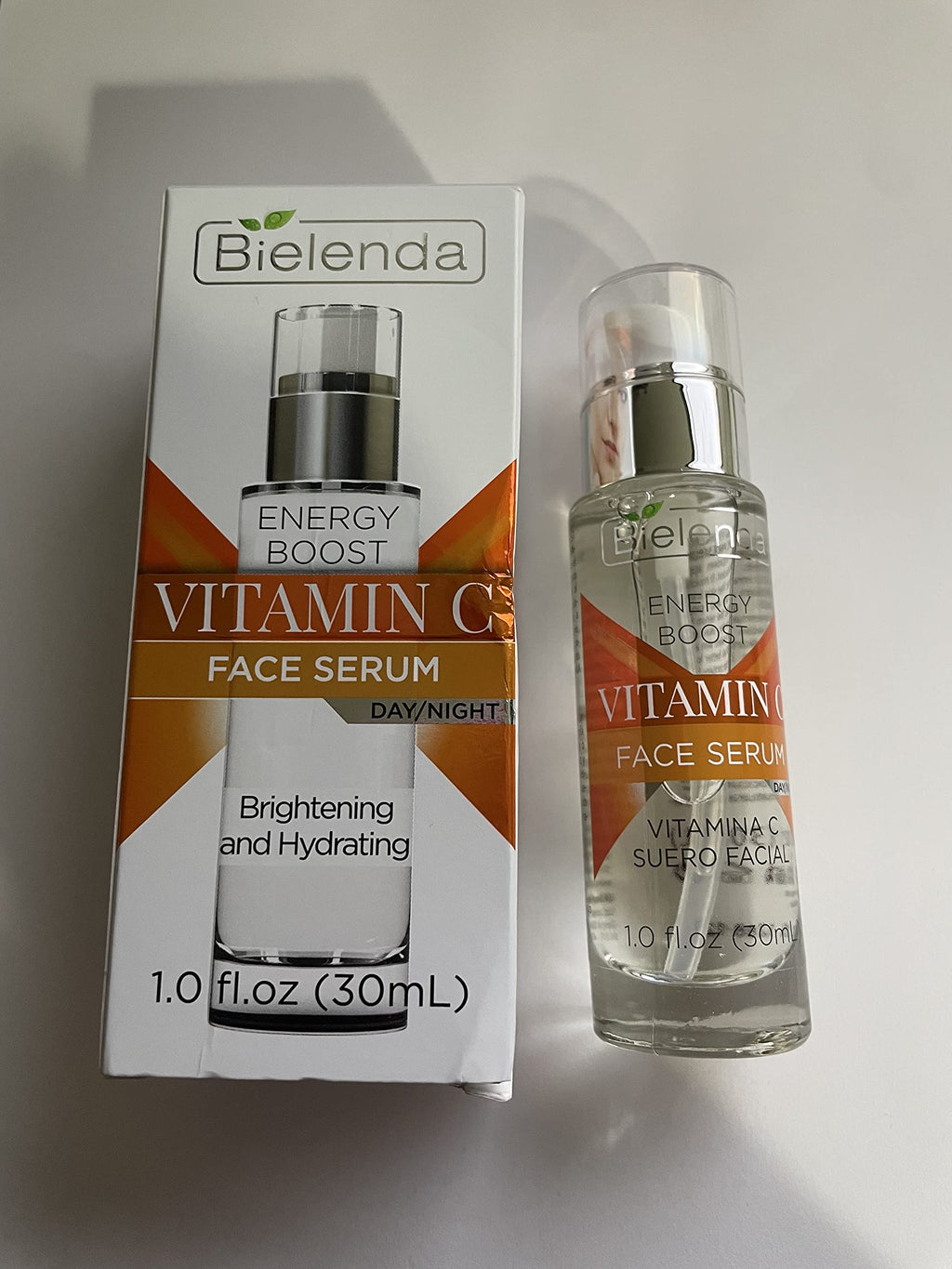 Bielenda Energy Boost Vitamin C Serum – Brightening & Hydrating, 1 oz